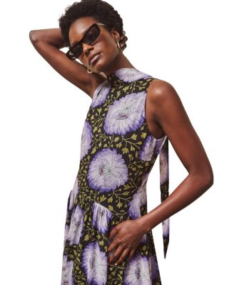  Print Chiffon Maxi Dress