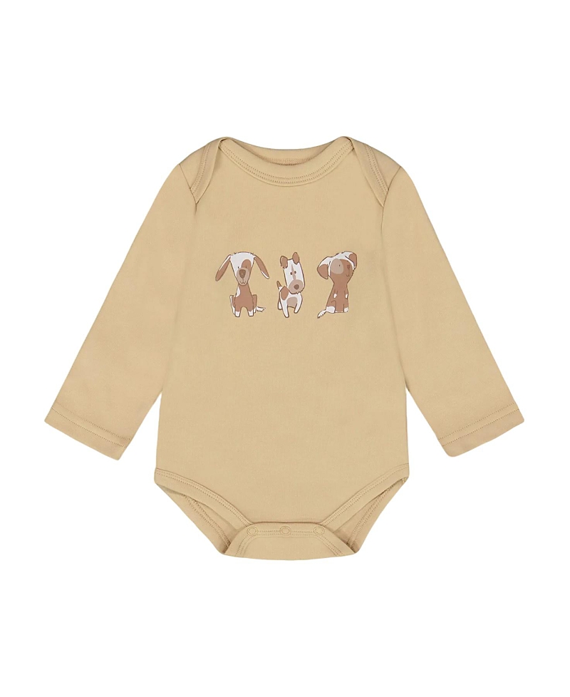 Deux Par Deux Boys' Organic Cotton Onesie - Baby In Neutral