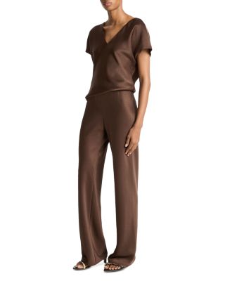 Fluid Satin Bias Pant