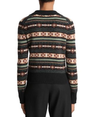 Fair Isle Cashmere Polo Sweater