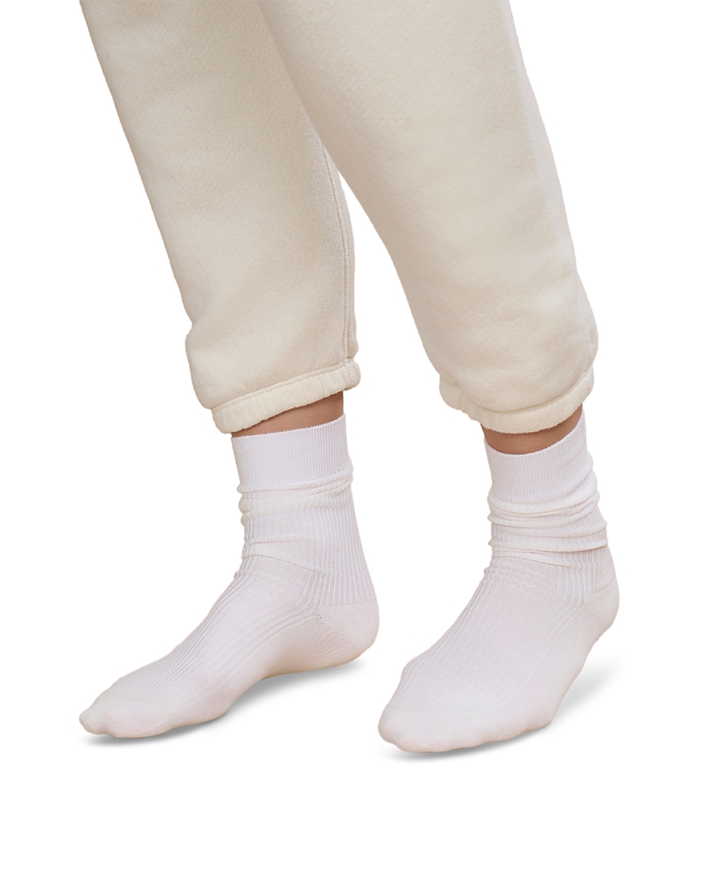 Jenni Kayne Classic Crew Sock In White