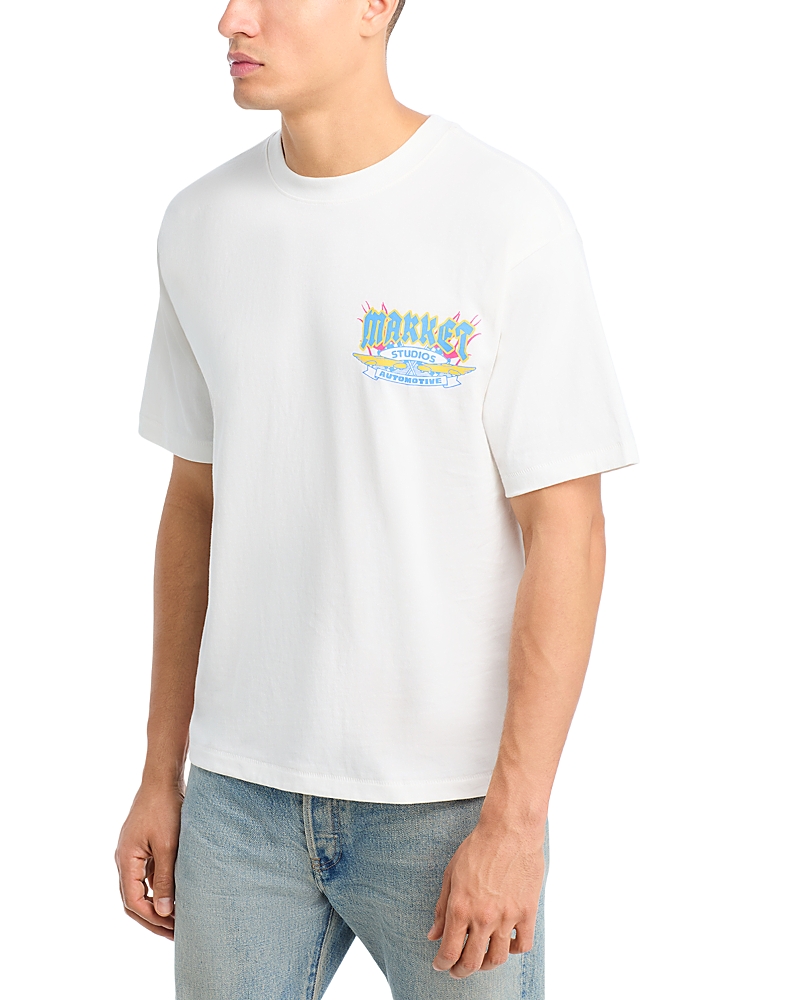 Market V12 T-graphic T-shirt In White