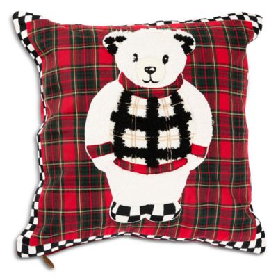 Cozy Bear Throw Pillow, 18 x 18