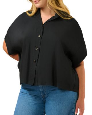 Plus Lela Button Front Top