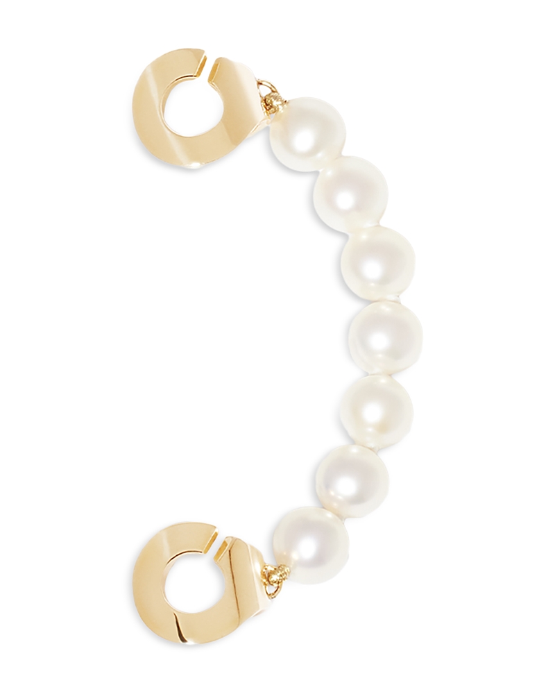 Dinh Van 18K Yellow Gold Menottes Dinh Van Freshwater Pearl Single Ear Cuff