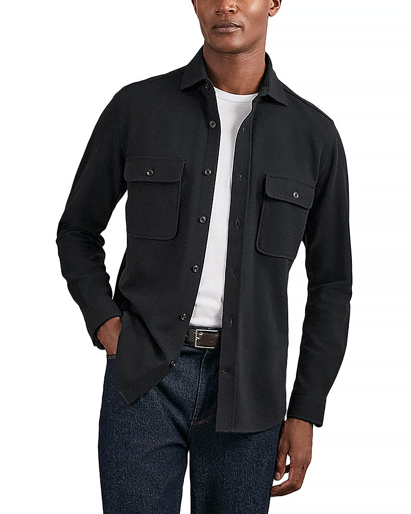 Reiss Forsithe Textured Twin Pocket Shirt
