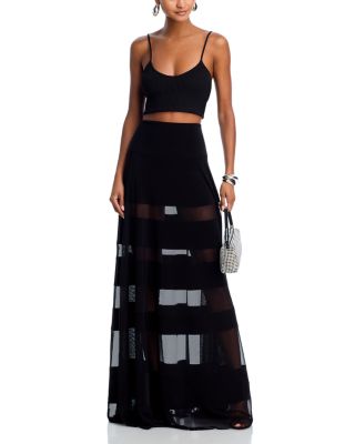 Spliced Maxi Skirt