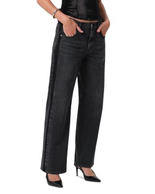 Lindz Low Rise Easy Straight Leg Jeans in Kuro