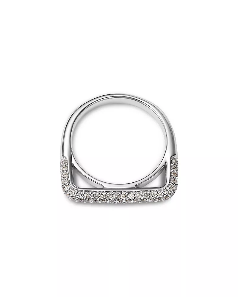 Bloomingdale's Fine Collection Diamond Pave Square Stack Band in 14K Gold, 0.6 tcw