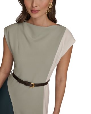 Color Block A Line Dress