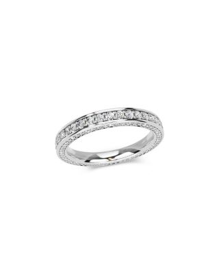 Diamond Three Side Eternity Band in 14K White Gold, 1.0 tcw