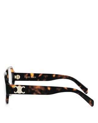 Triomphe Geometric Eyeglasses, 55mm