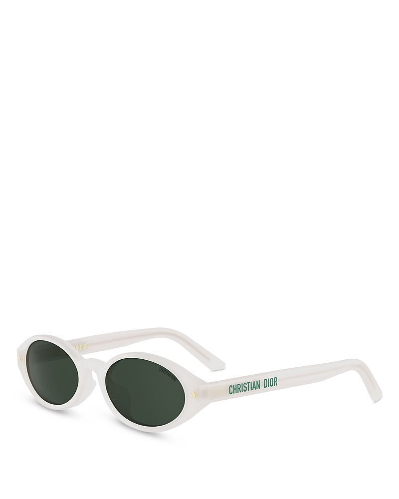 Dior Pacific Oval Sunglasses, 54mm In White