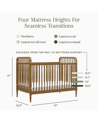 Liberty 3 in 1 Convertible Spindle Crib with Toddler Bed Conversion Kit