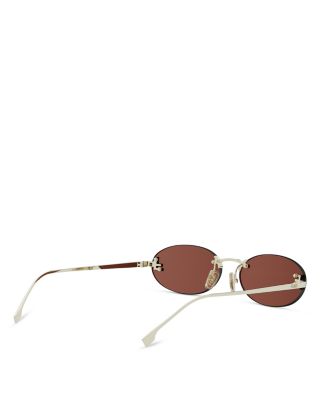 First Crystal Oval Sunglasses, 54mm