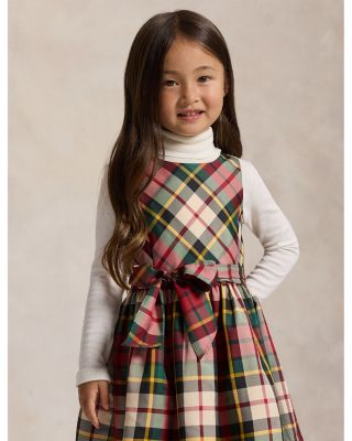 Girls' Plaid Taffeta Dress - Little Kid