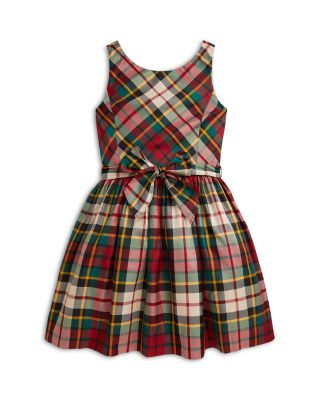 Girls' Plaid Taffeta Dress - Big Kid