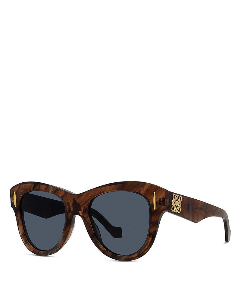 Loewe Anagram Geometric Sunglasses, 51mm In Brown