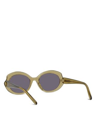 Slim Geometric Sunglasses, 54mm