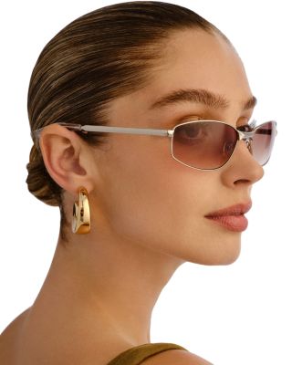 Star Beam Rectangle Sunglasses, 59mm
