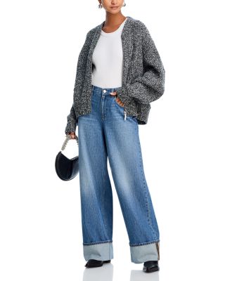 Marled Wool Blend Cardigan