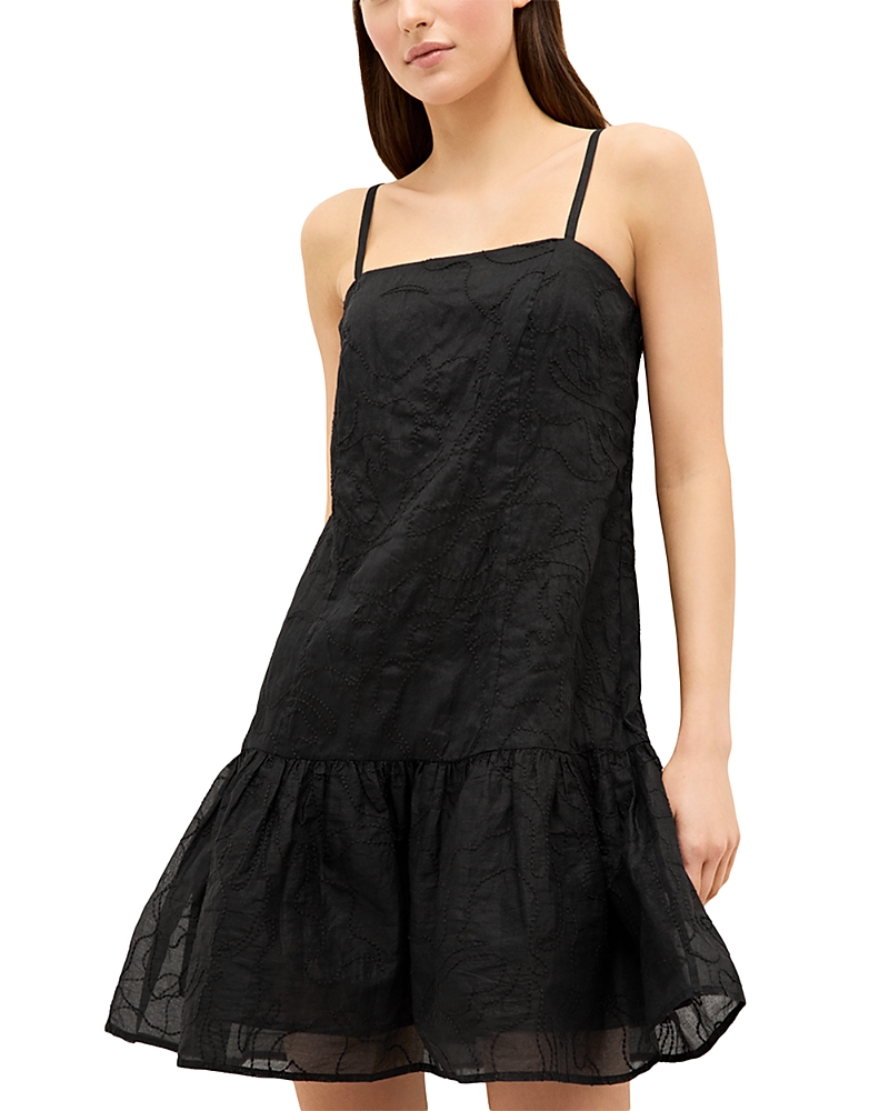 Marie Oliver Anita Embroidered Dress In Black
