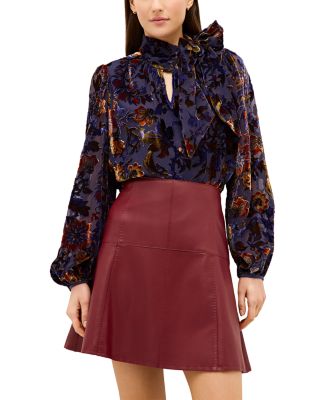 Crawford Faux Leather Mini Skirt