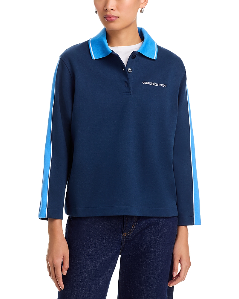 Casablanca Punto Polo Collared Sweatshirt