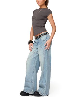 Dema Western Low Rise Light Rinse Wash Jeans