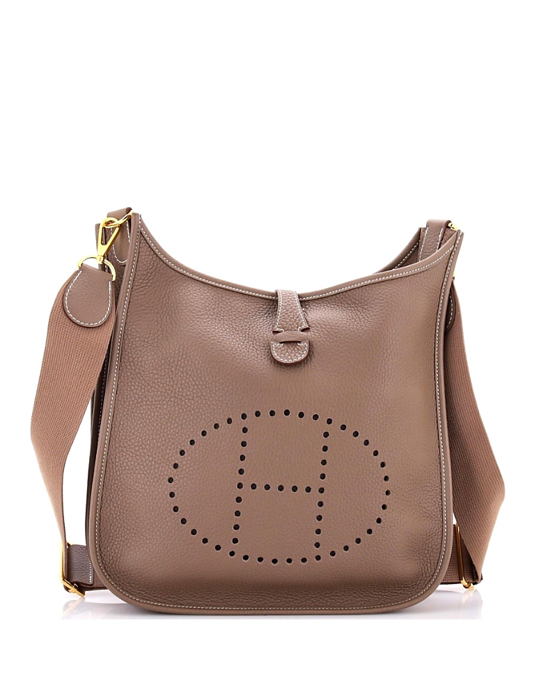 Pre-owned Pre-owned Hermes Hermes Pm Evelyne Bag Gen Iii Clemence In Gray
