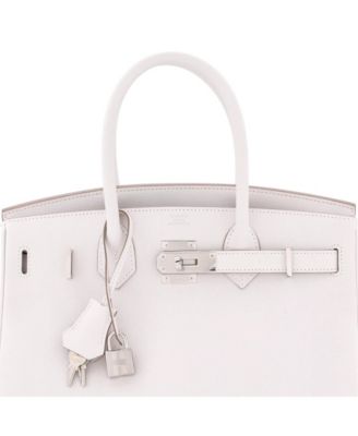  Birkin 30 Handbag Light Epsom with Palladium Hardware