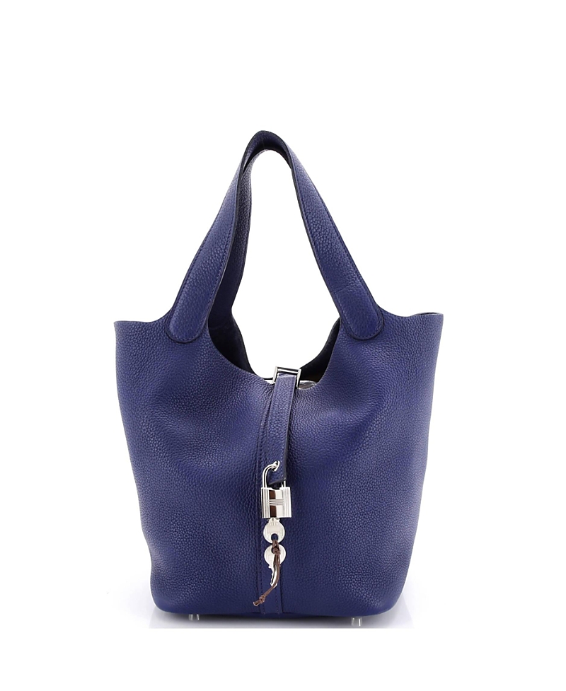 Pre-owned Pre-owned Hermes Hermes Mm Picotin Lock Bag Maurice In Blue