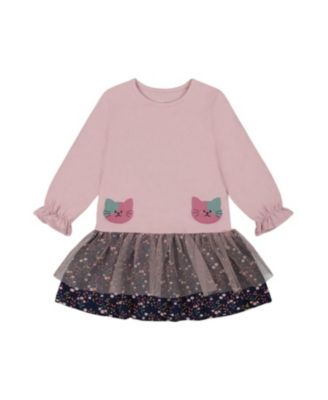 Girls' Bi-Material Dress - Baby