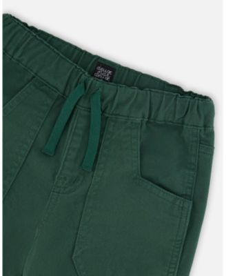 Boys' Twill Jogger Pants with Patch Pockets - Little Kid, Big Kid