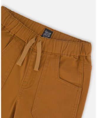 Boys' Twill Jogger Pants with Patch Pockets - Little Kid, Big Kid