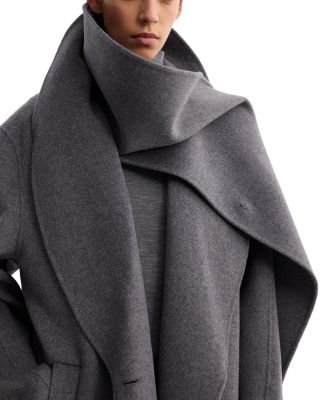 Wool Cashmere Signature Scarf Coat