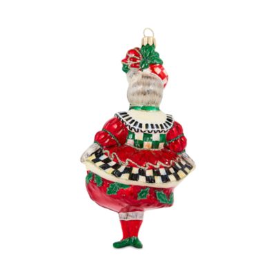 Check It Out Miss Kitty Glass Ornament