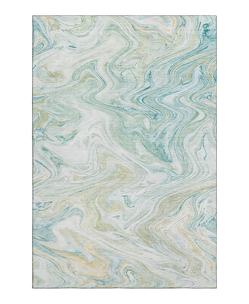Dalyn Rug Company Dalyn Ravenna Washable Rn8 Area Rug, 5' X 7'6 In Blue