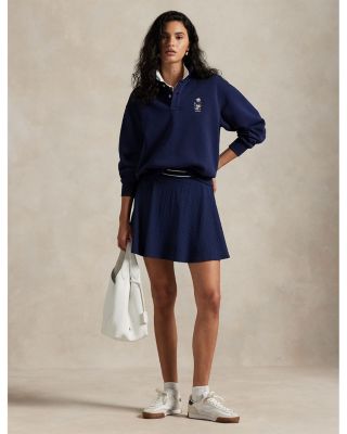 Polo Bear Fleece Long Sleeve Polo Shirt