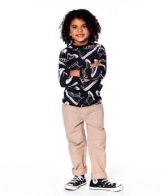 Boys' Twill Jogger Pants with Patch Pockets - Baby