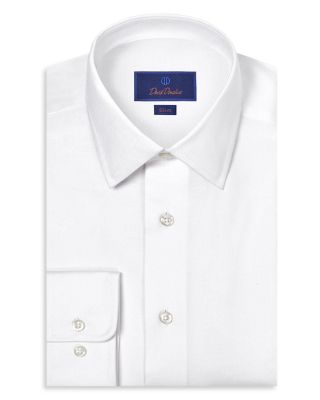 Slim Fit Solid Stretch Twill Dress Shirt