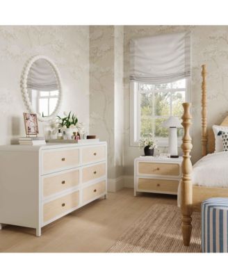 Patty Rattan 2 Drawer Nightstand