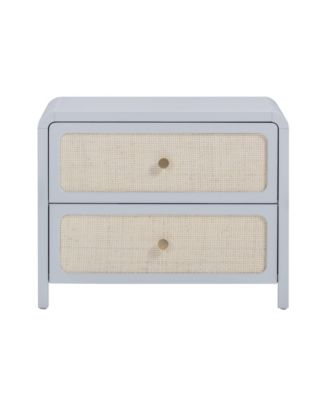 Patty Rattan 2 Drawer Nightstand