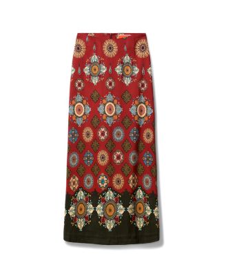 La Doublej A-Long Skirt Nucleus Placee Rust