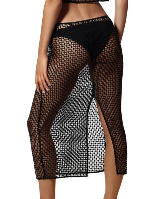 Pointillee Midi Skirt