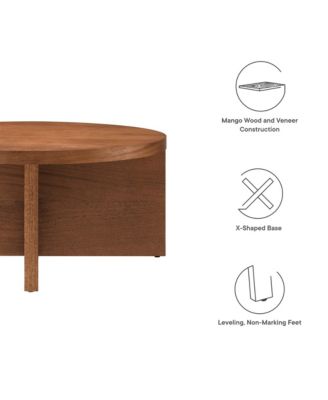Silas Round Wood Coffee Table