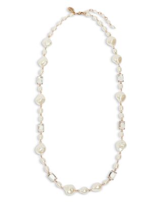 Creso Crystal &amp; Imitation Pearl Choker Necklace