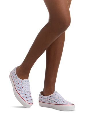Women's Low-Top VLogo Love Print Sneakers