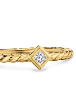 Petite Modern Renaissance&reg; Stack Ring in 18K Yellow Gold with Diamond, 4.9mm