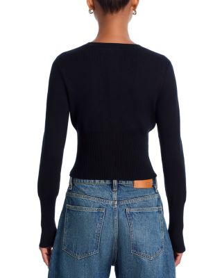 Crewneck Cardigan Sweater